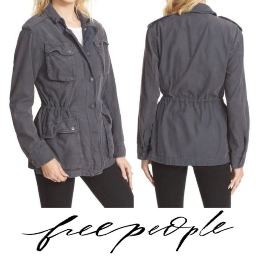 Free People Not Your Brothers surplus military style jacket